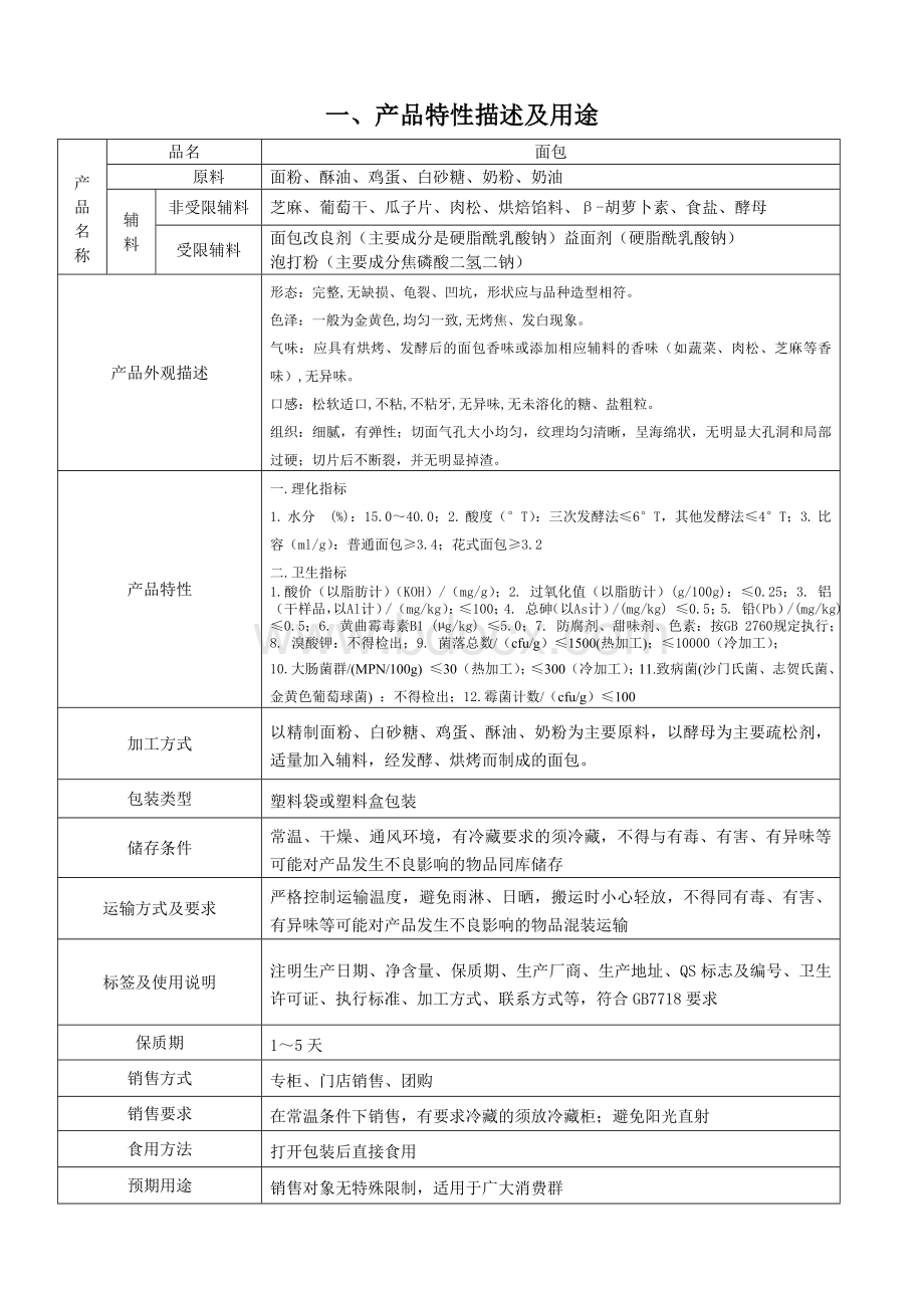 烘烤类糕点面包危害分析及关键点控制Word文档格式.doc_第3页