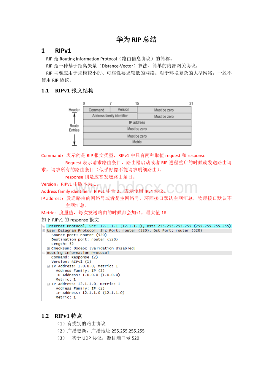 华为RIP总结Word下载.docx_第1页