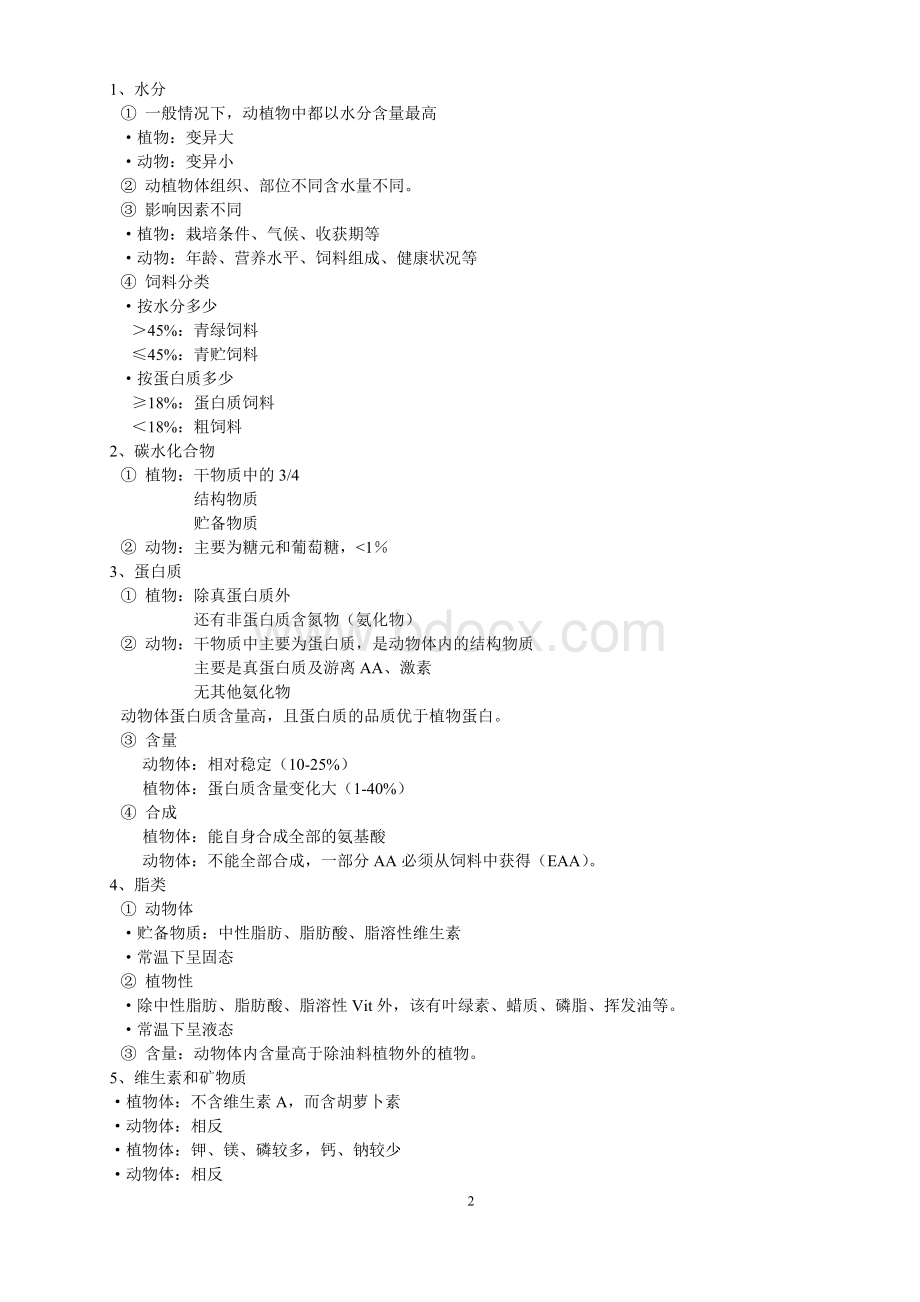 动物营养学知识点(全).docx_第2页