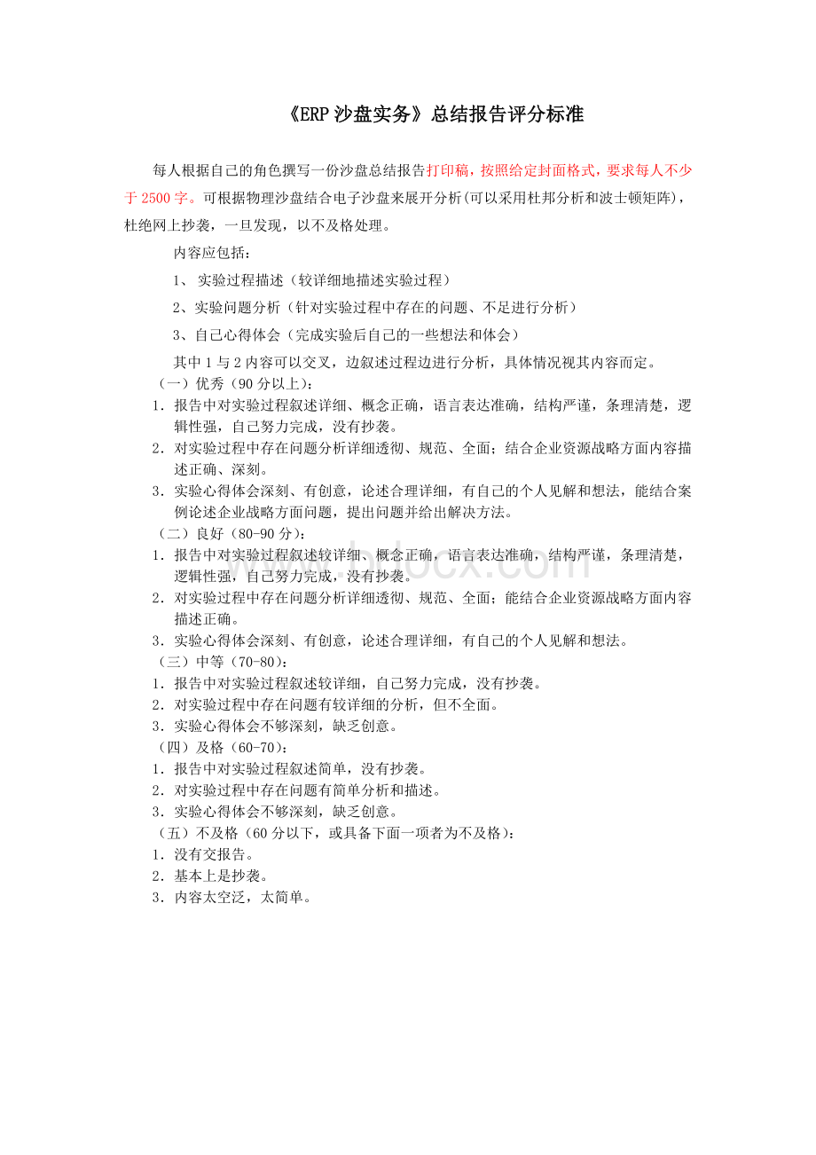 实验报告评分标准Word文档下载推荐.doc