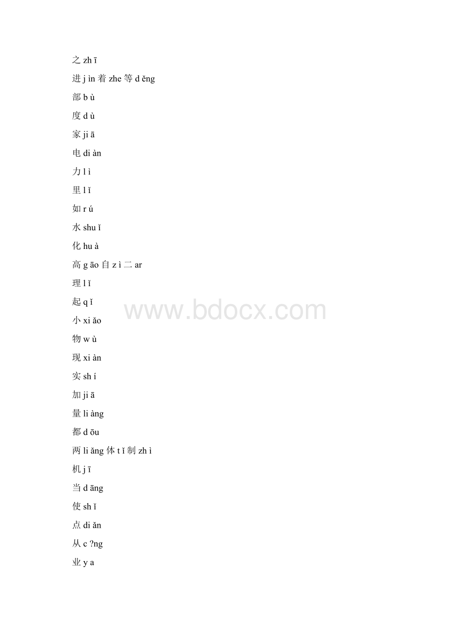 最常用的500个汉字拼音Word文档格式.docx_第3页