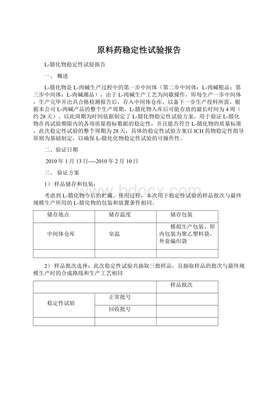 原料药稳定性试验报告.docx