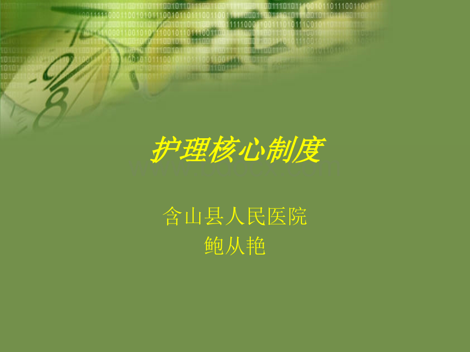 护理核心制度PPT文档格式.ppt_第1页