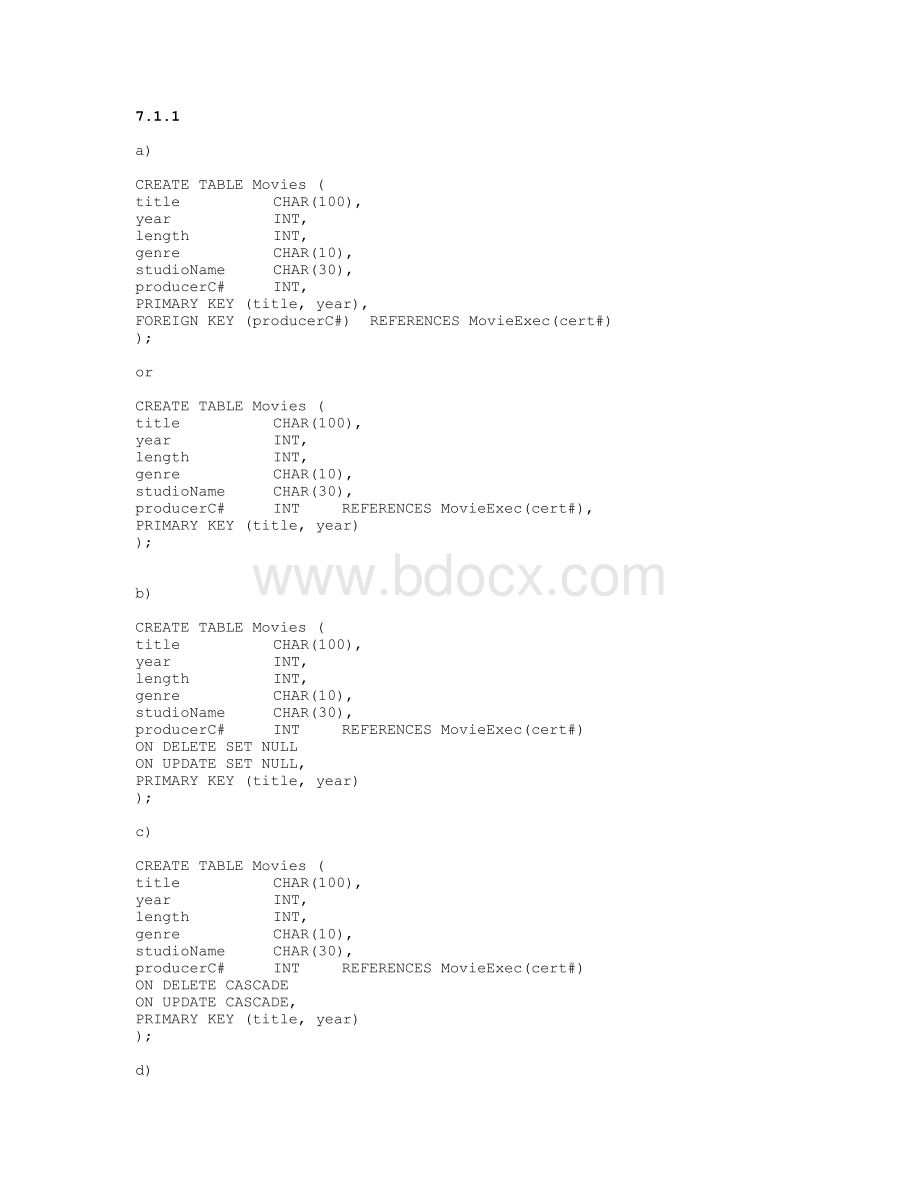 数据库系统基础教程第七章答案.doc