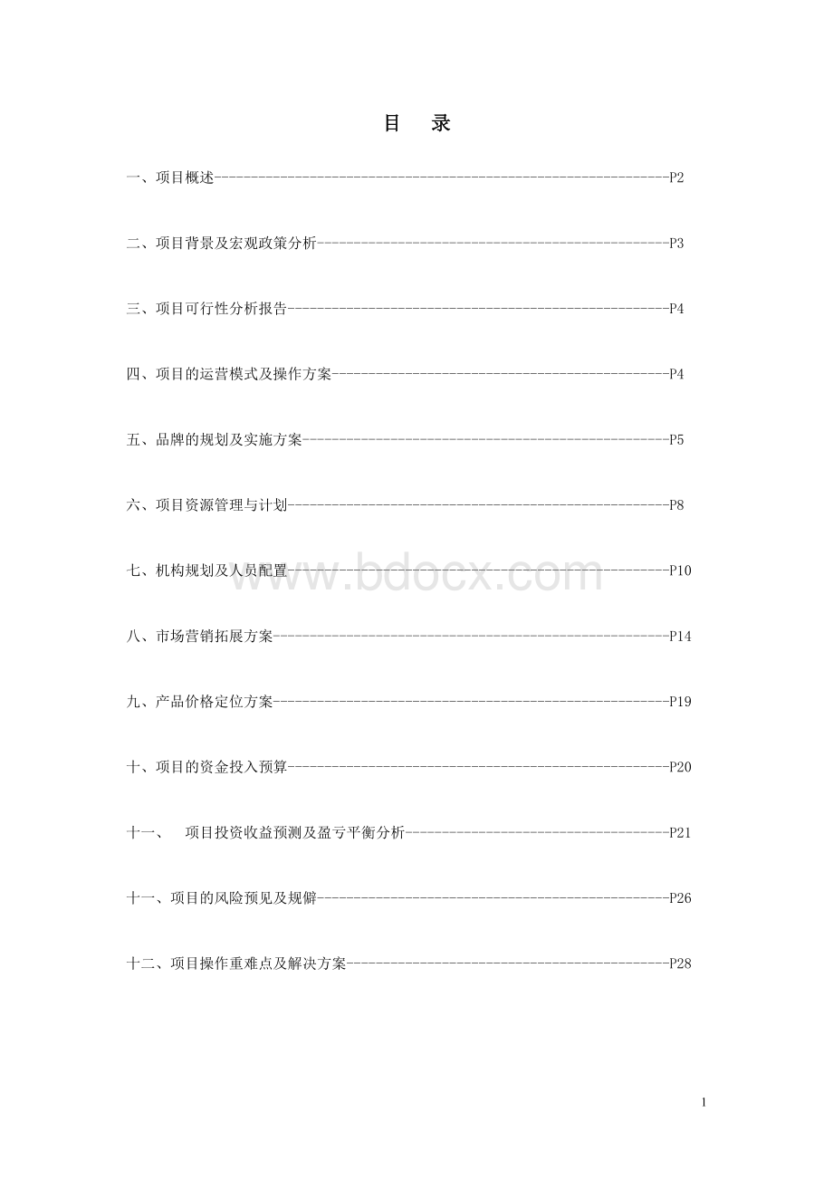 项目的运营模式及操作方案Word文档格式.doc