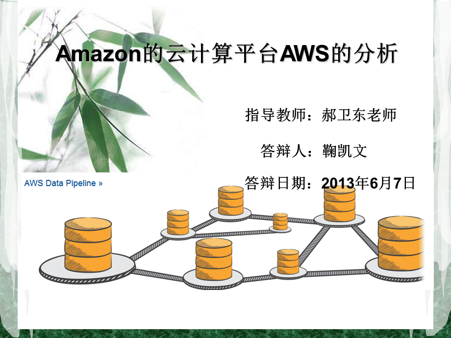 Amazon的云计算平台AWS的分析鞠凯文.ppt