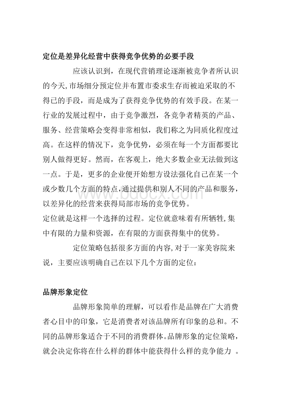 美容院的定位Word格式.doc_第2页