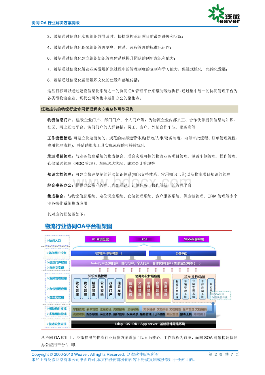 泛微物流行业协同OA解决方案V简化版Word格式.doc_第2页