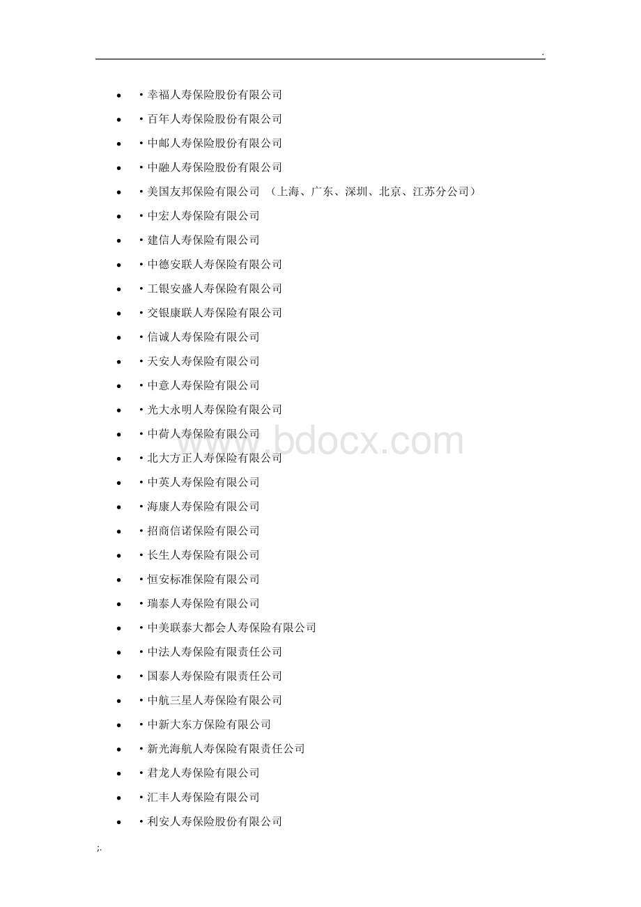 保险公司名录文档格式.doc_第2页