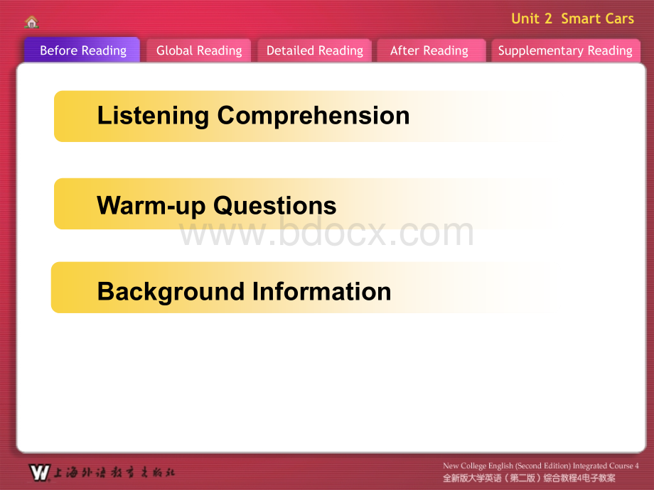 全新版大学英语-第二版-综合教程4-Unit2-电子教案.ppt