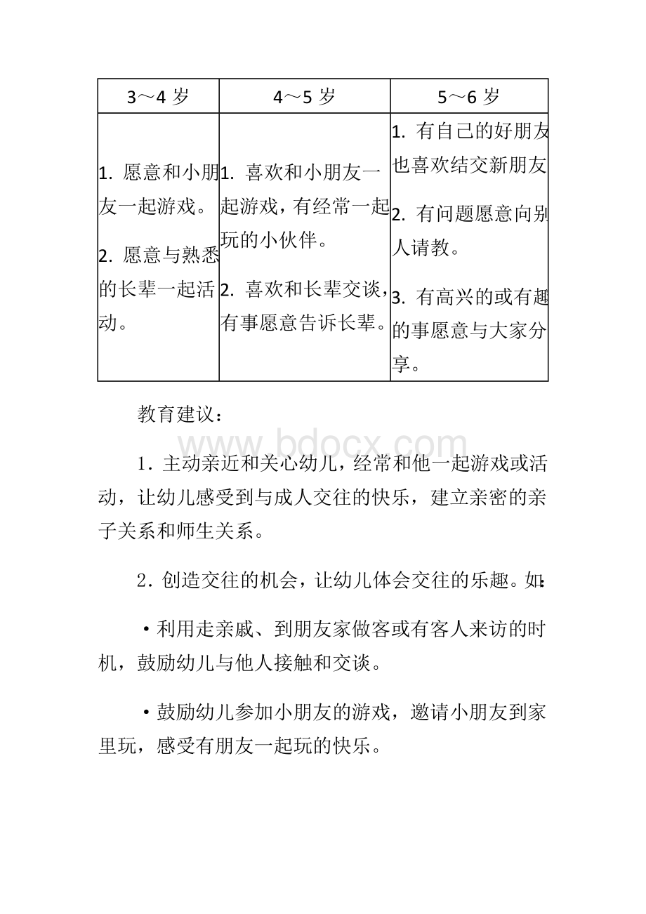 《3-6岁儿童学习与发展指南》中的社会领域部分Word文件下载.doc_第2页