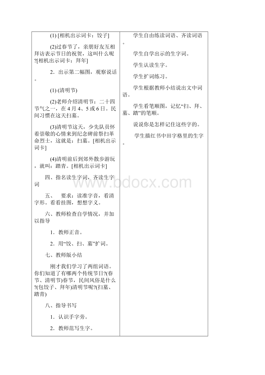 苏教版小学语文二年级下册第一单元教案设计带反思Word文件下载.docx_第2页