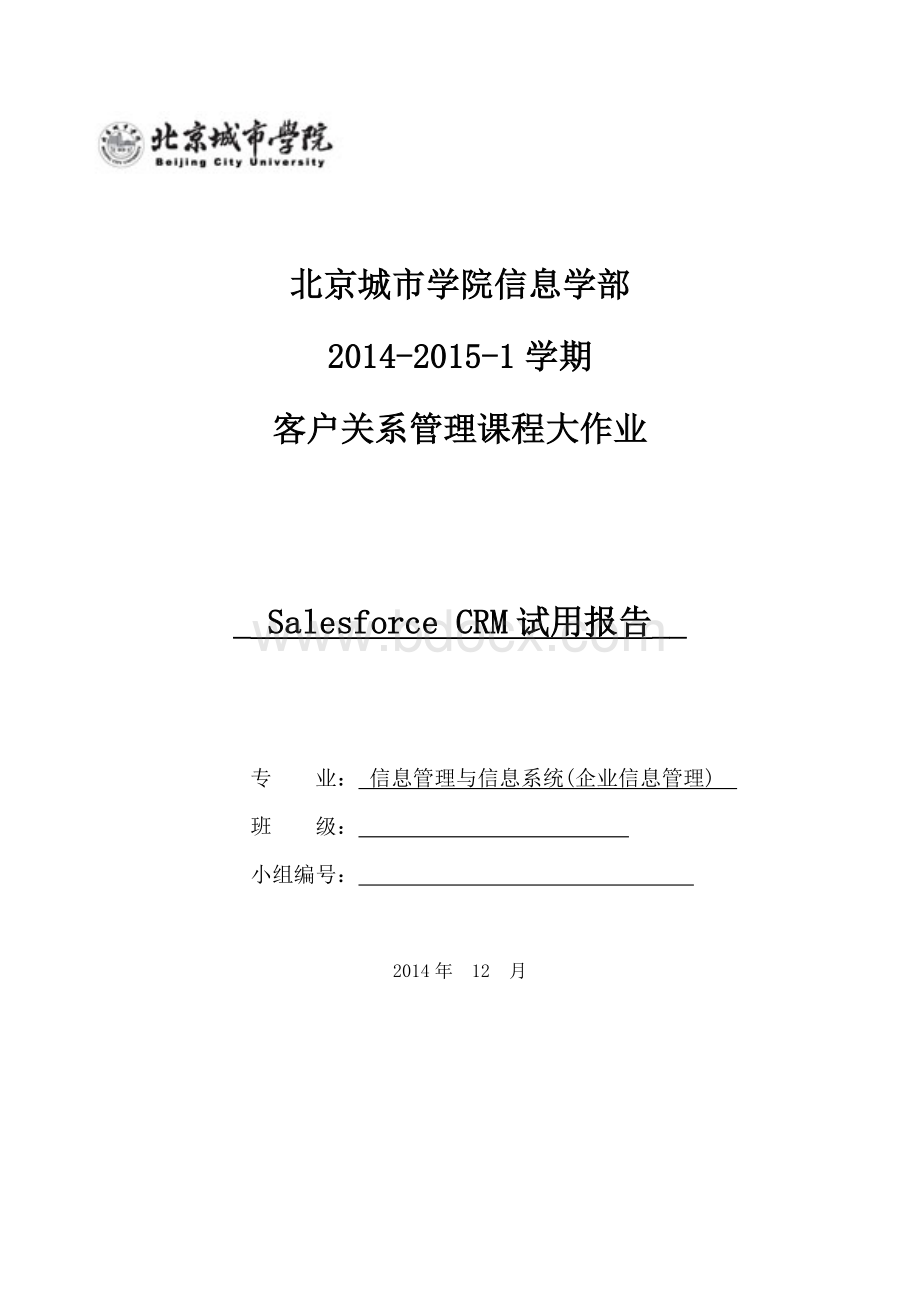 SalesforceCRM试用报告文档格式.doc_第1页