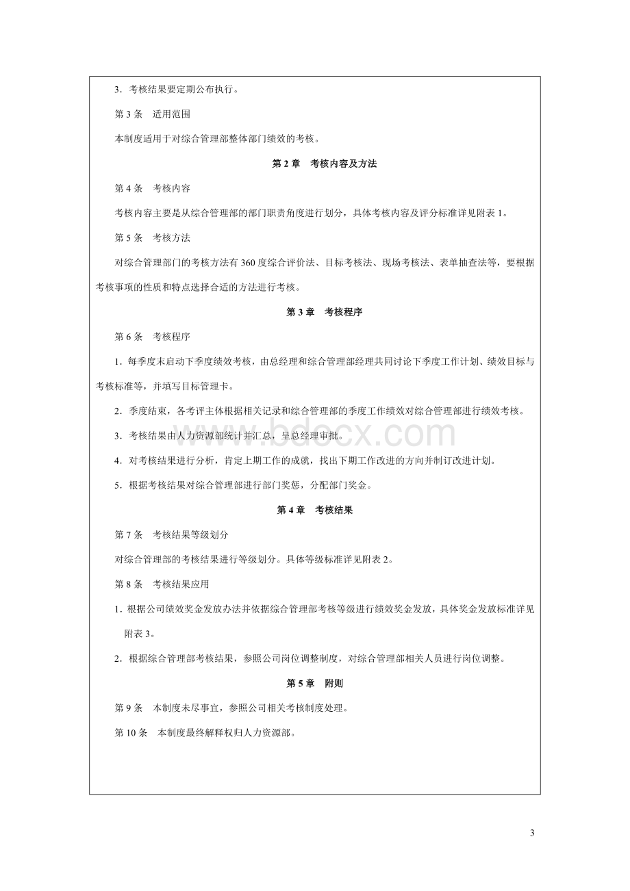 综合管理部量化考核全案.doc_第3页