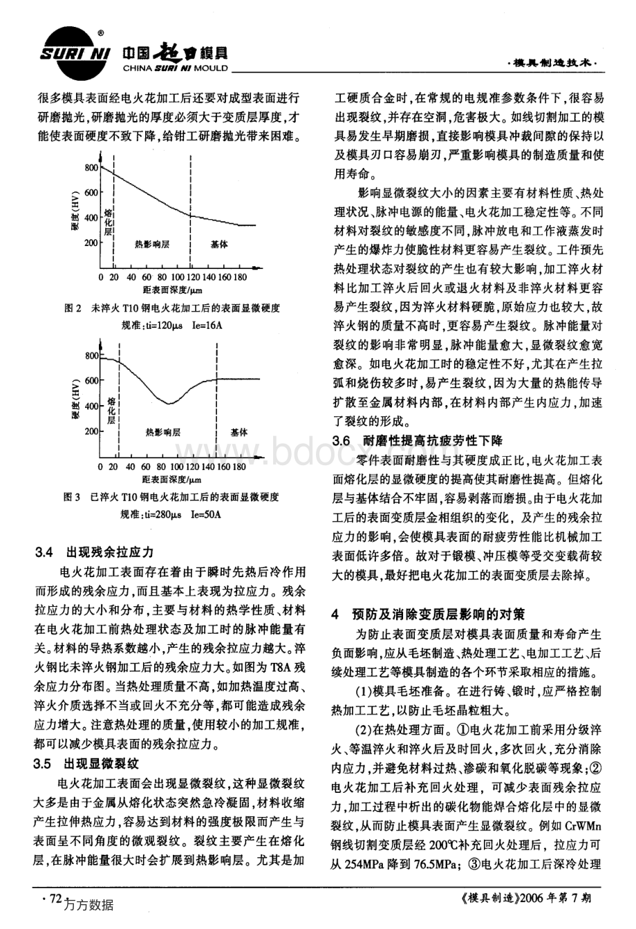 电火花加工变质层对模具成型表面的影响资料下载.pdf_第3页