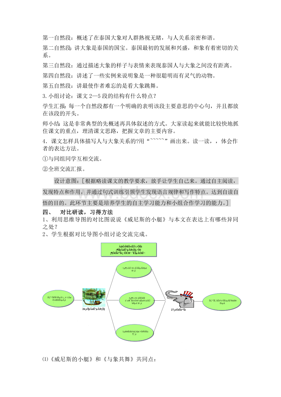 小学语文五级下册27课与象共舞教学设计_精品文档Word文档下载推荐.doc_第3页