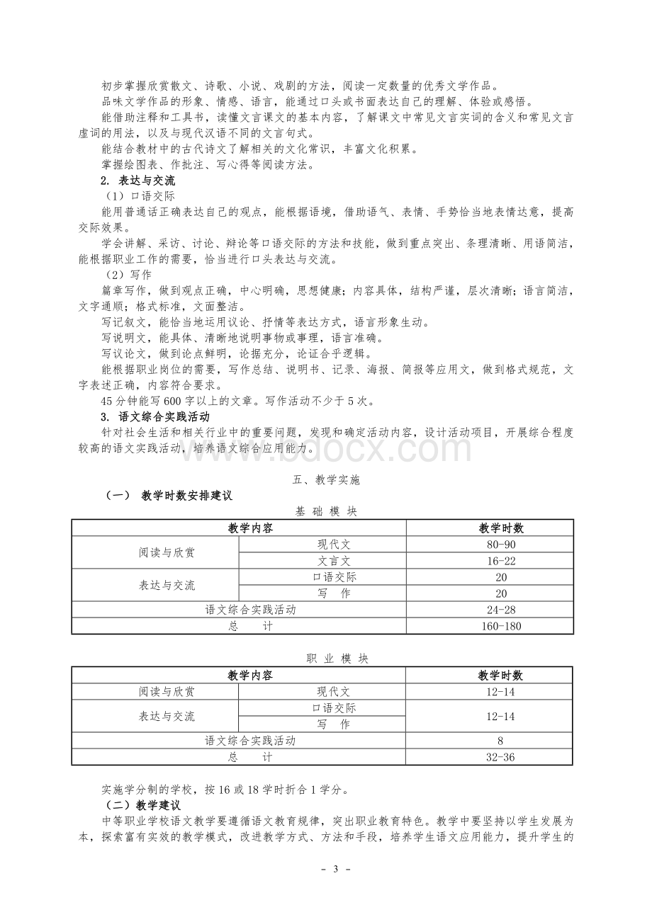 中等职业学校语文教学大纲_精品文档.doc_第3页