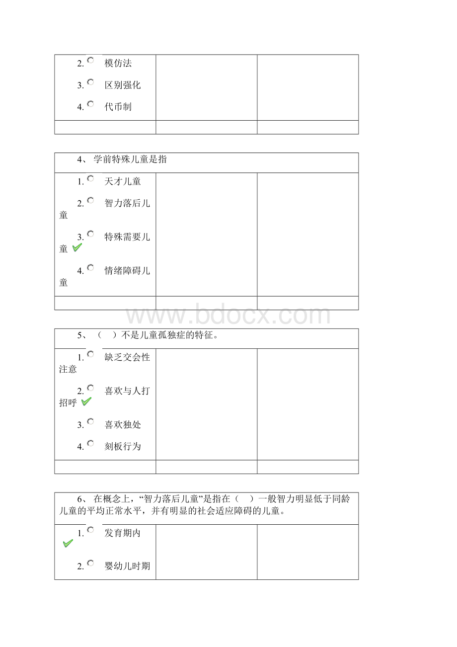 《学前特殊儿童教育》西南大学 秋季 答案Word下载.docx_第2页