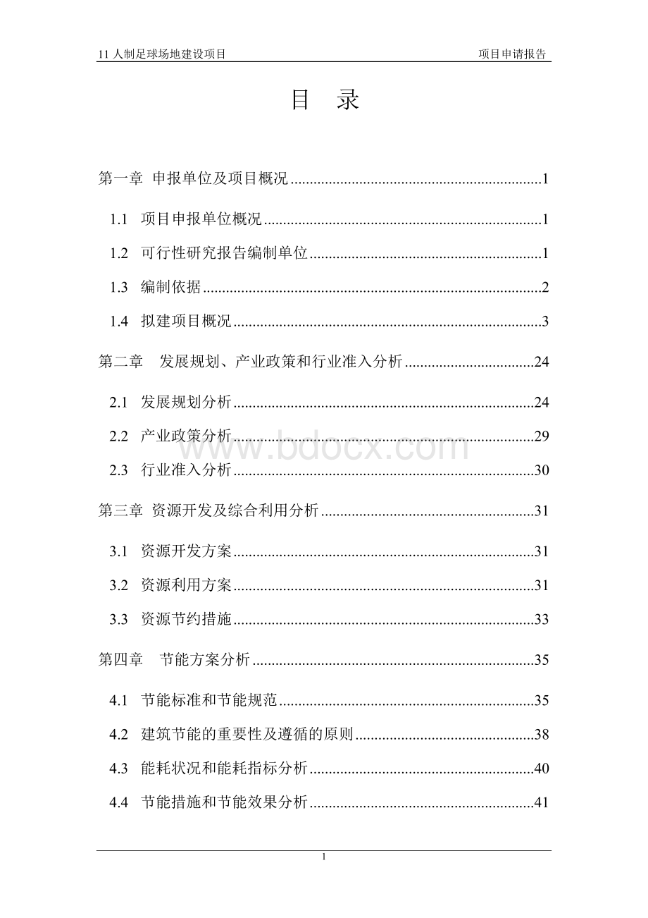 十一人制标准足球场地项目可行性研究报告Word下载.docx_第1页