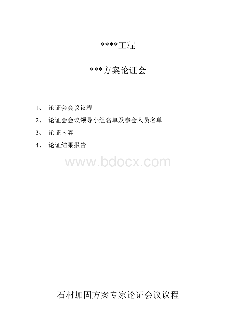 专家论证会议议程及论证报告等Word文档格式.docx_第1页