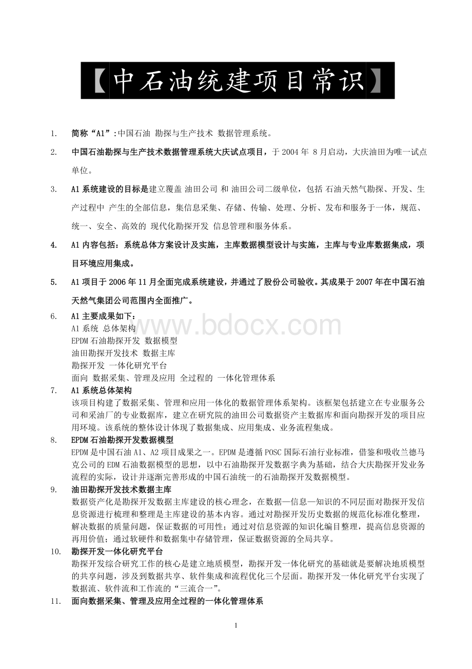 中石油统建项目常识Word文档格式.doc