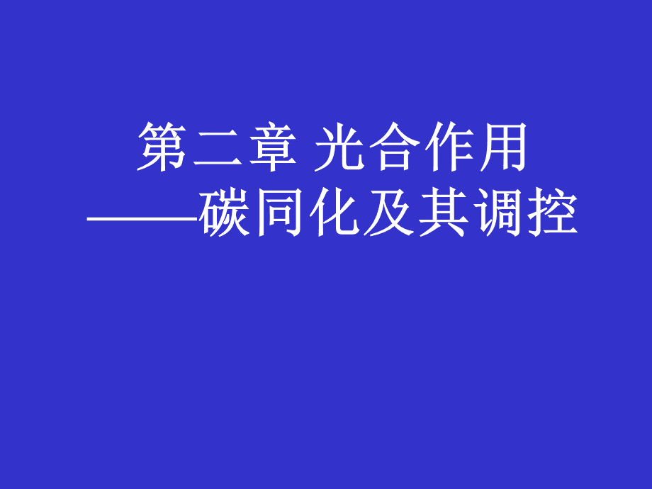 光合碳同化及其调节PPT文件格式下载.ppt_第1页