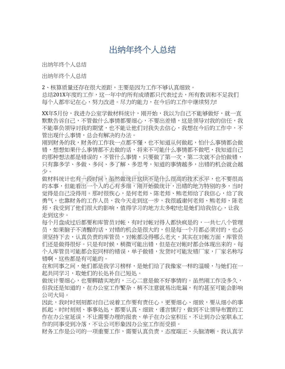 出纳年终个人总结.docx_第1页