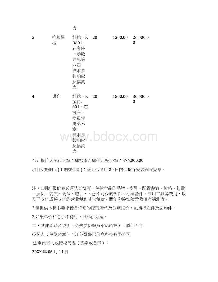 第五章投标配置及分项明细报价表.docx_第2页