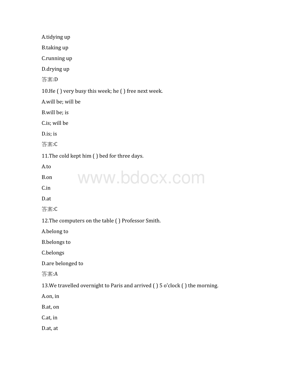 北师19秋《专科英语二》在线作业3参考答案Word格式.docx_第3页