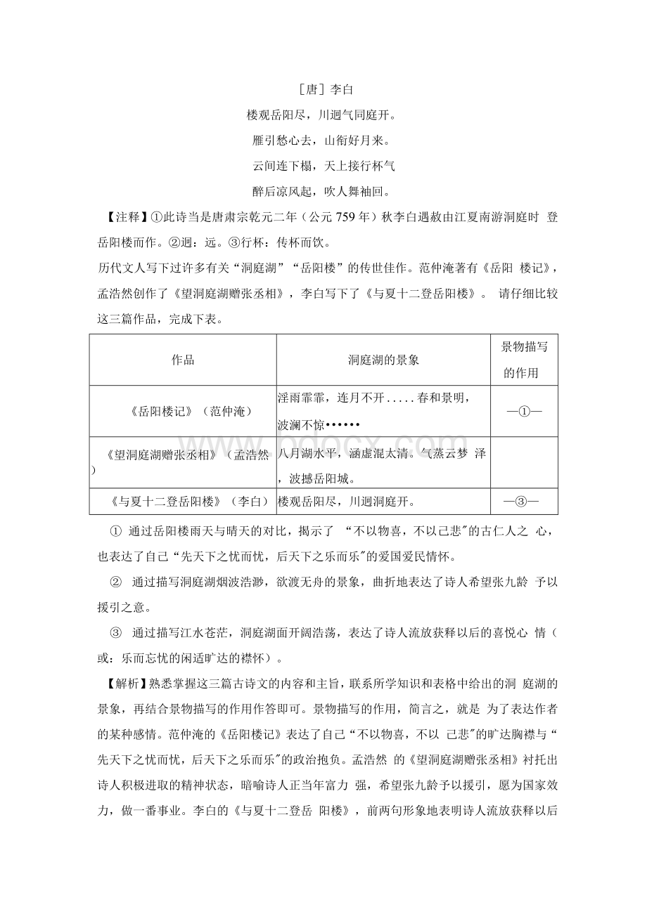 届中考语文分类集训专题十一古诗词鉴赏.docx_第3页