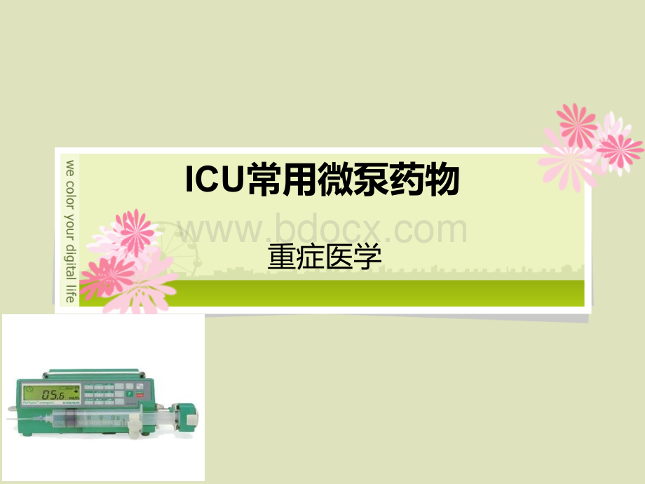 ICU常用微泵药物.ppt