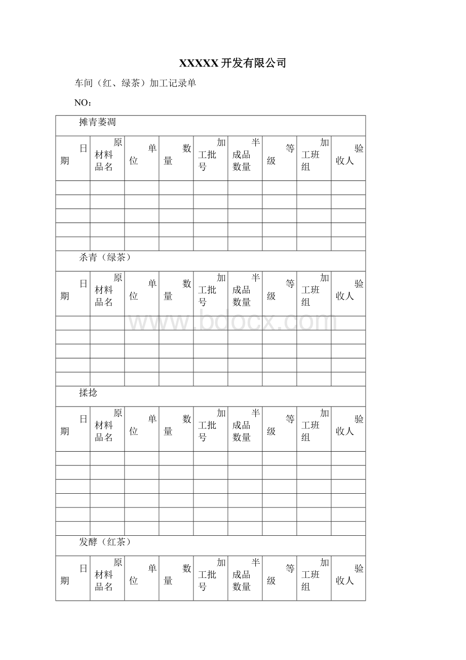 茶叶生产加工常用表格Word文件下载.docx_第2页