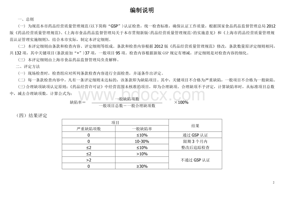 上海市药品批发企业GSP认证评定细则_精品文档Word文件下载.doc_第2页