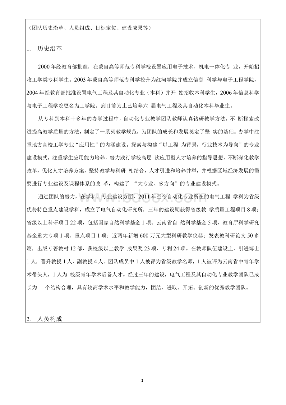 红河学院省级教学团队建设结题验收.docx_第3页