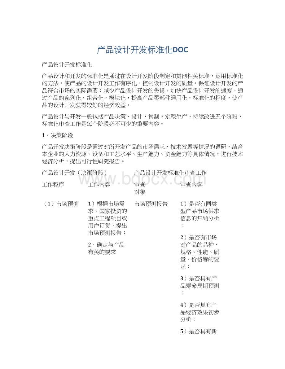 产品设计开发标准化DOC.docx