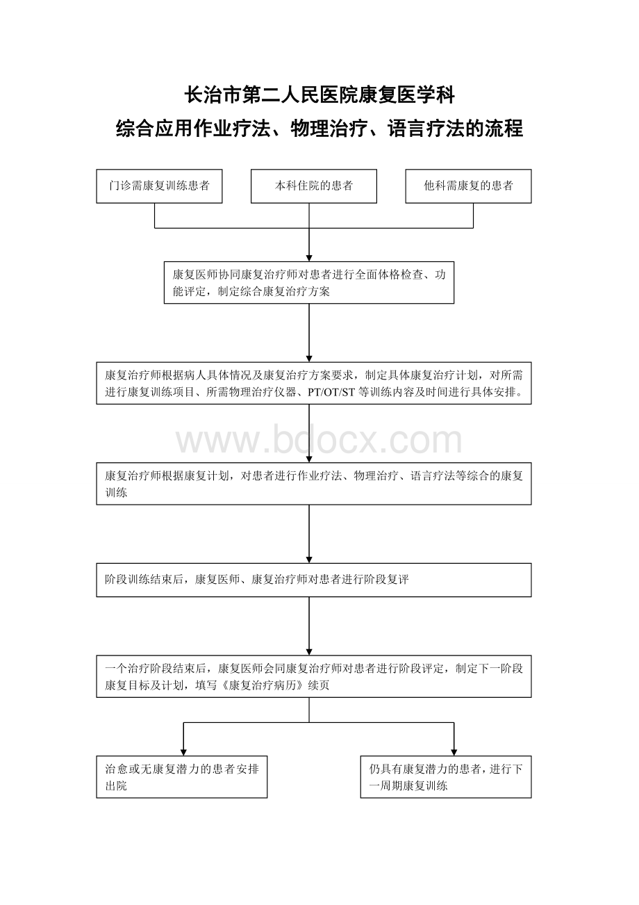 综合应用作业疗法物理治疗法语言治疗法规定与流程_精品文档Word格式.doc_第2页