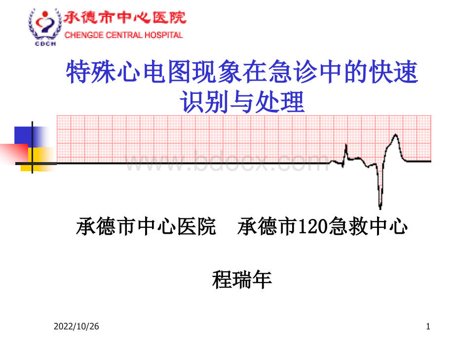 特殊心电图现象在急诊中的快速识别与处理优质PPT.ppt