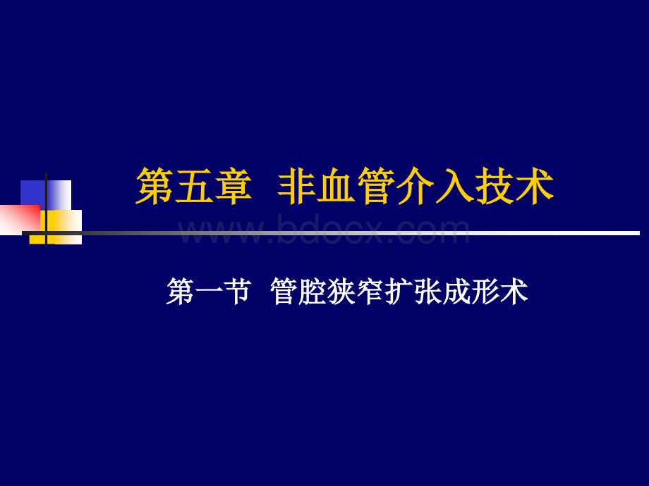 第五章非血管管腔成形术PPT课件下载推荐.ppt