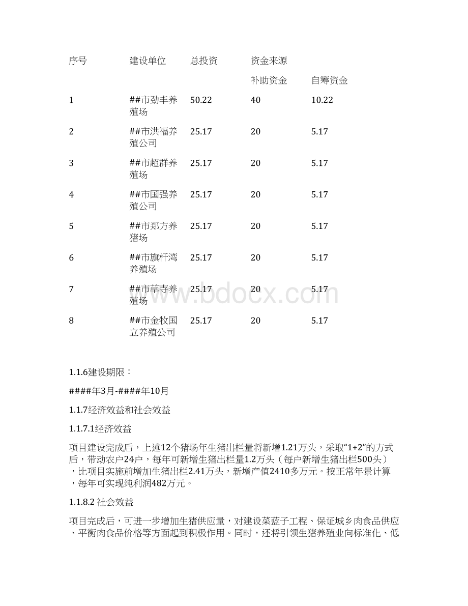 最新生猪标准化规模养殖场建设项目可研报告Word文件下载.docx_第3页