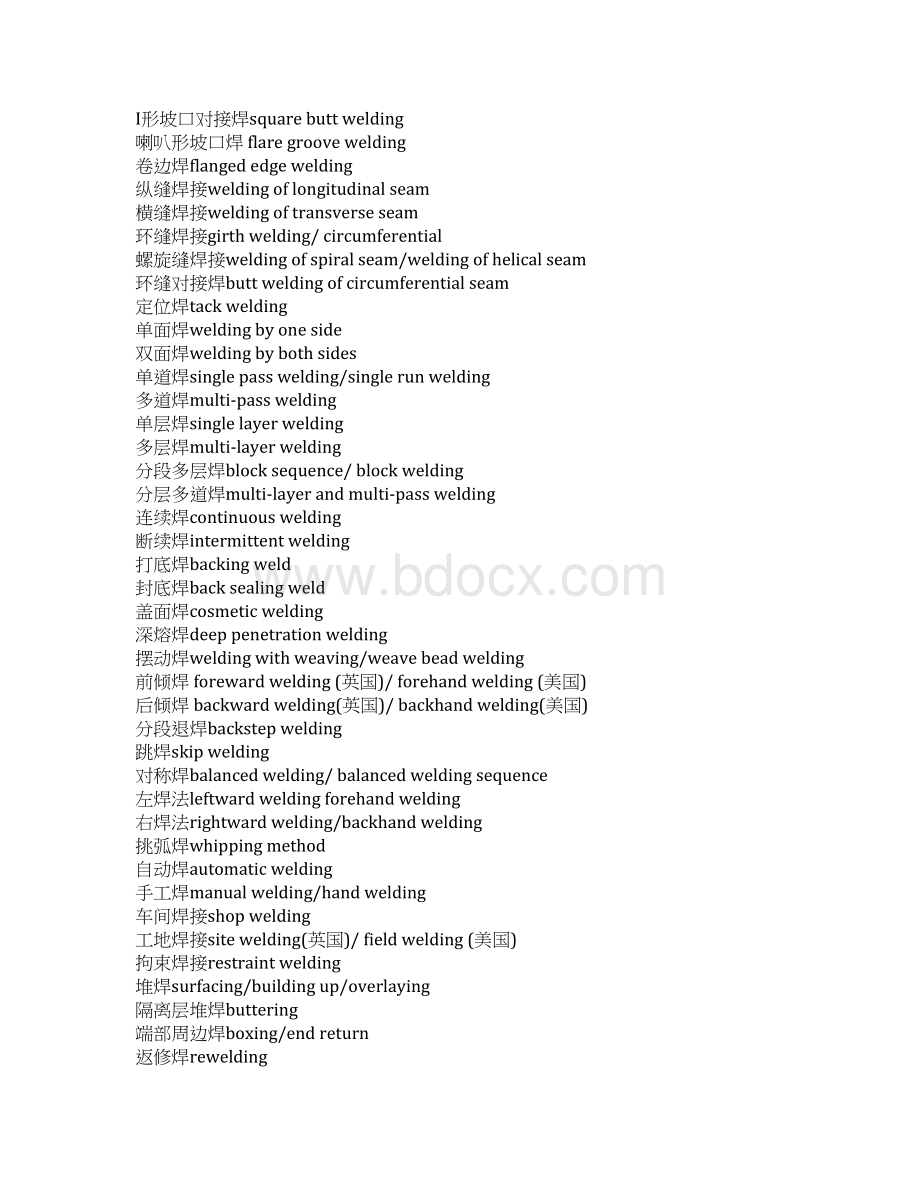 焊接熔化焊名词中英对照共19页word资料文档格式.docx_第2页