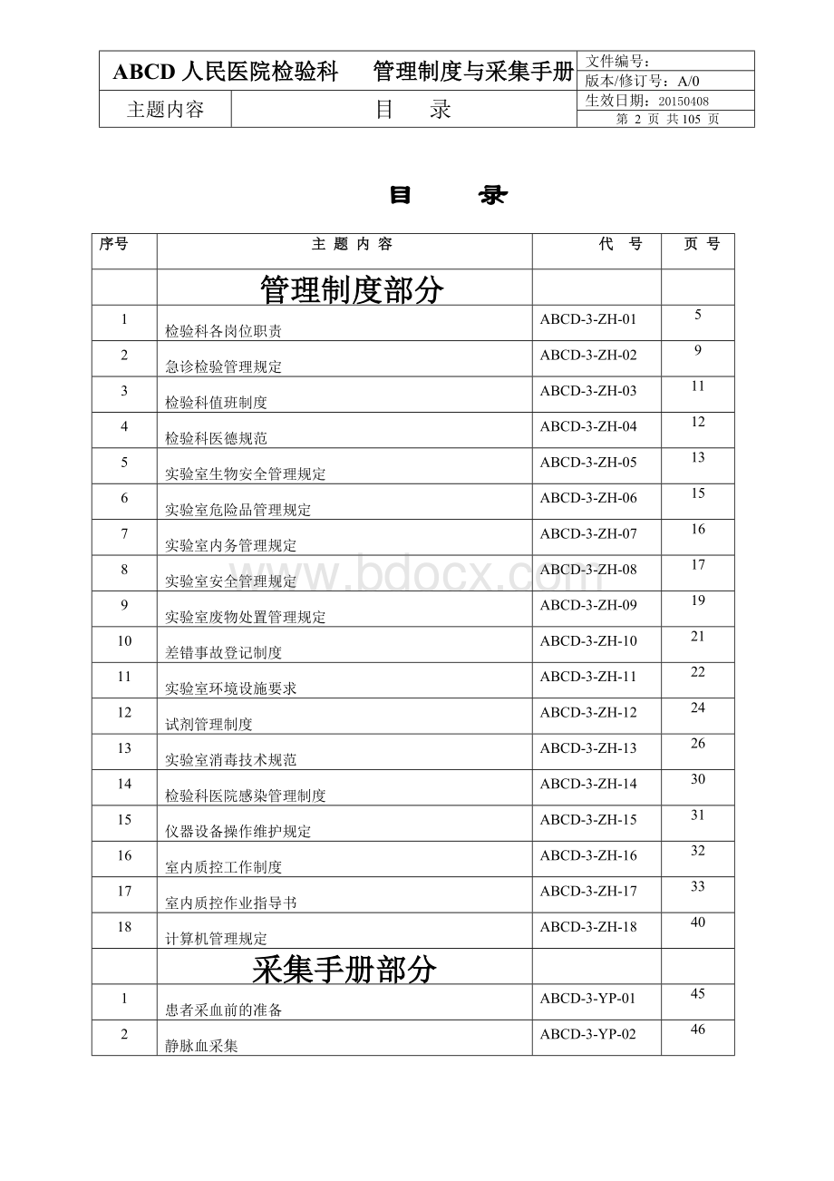 检验医学SOP文件7--管理制度与采样手册_精品文档Word格式.doc_第2页