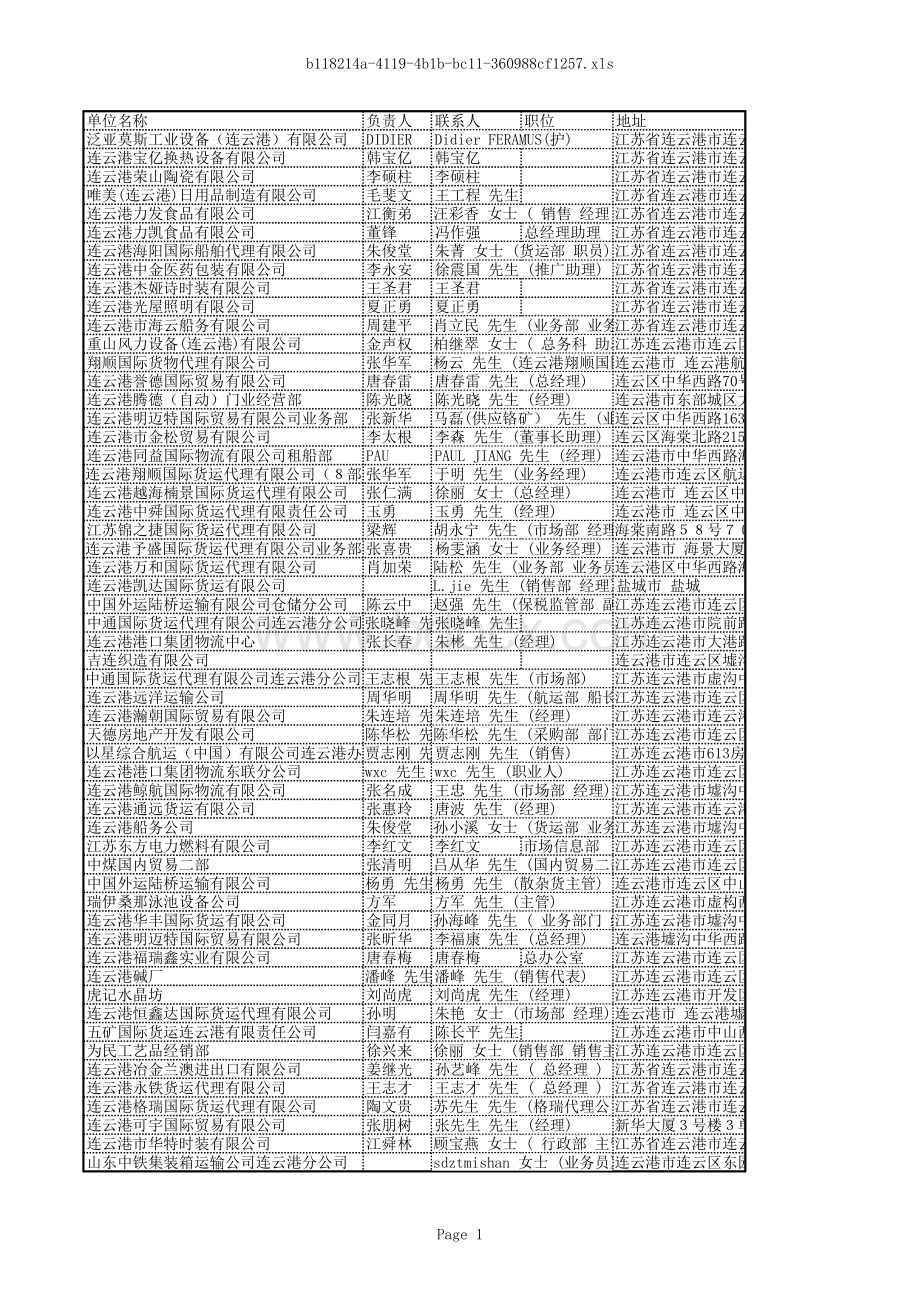 连云区表格文件下载.xls