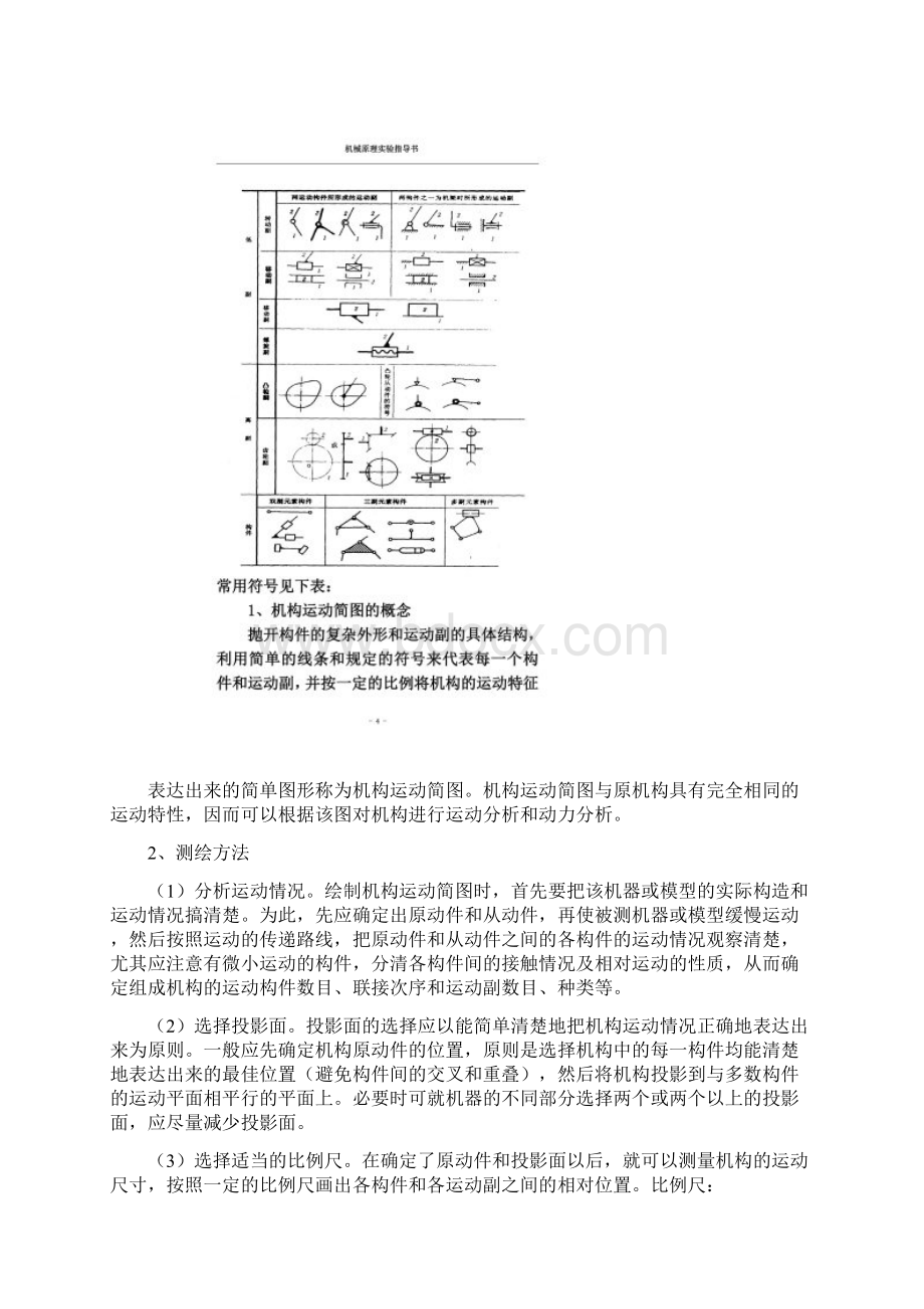 机构运动简图测绘与分析实验文档格式.docx_第3页