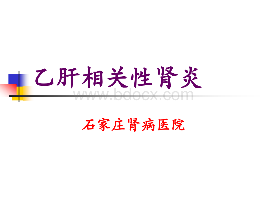 乙肝相关性肾炎.ppt