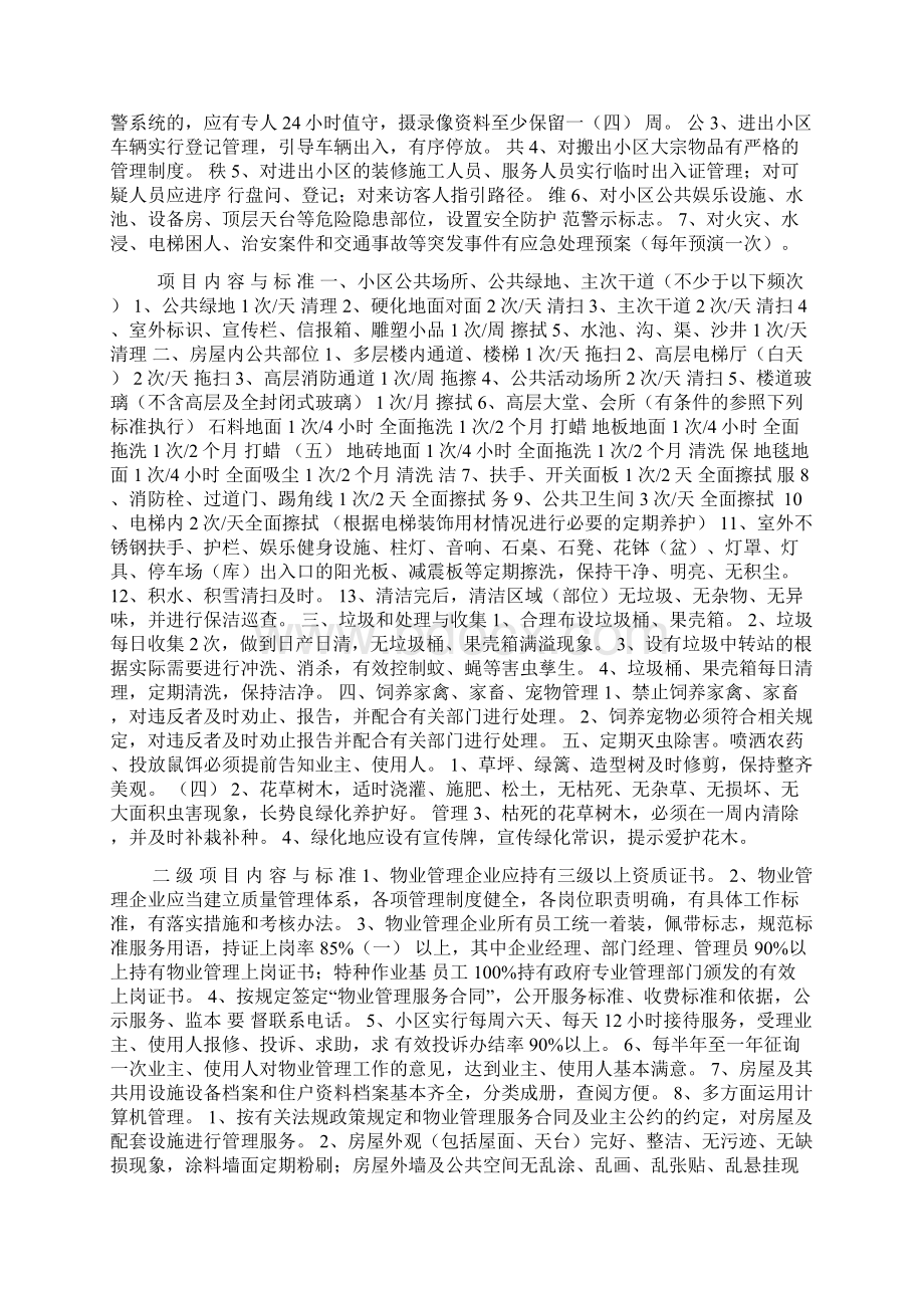 陕西省住宅小区物业管理公共服务指导标准Word格式.docx_第2页