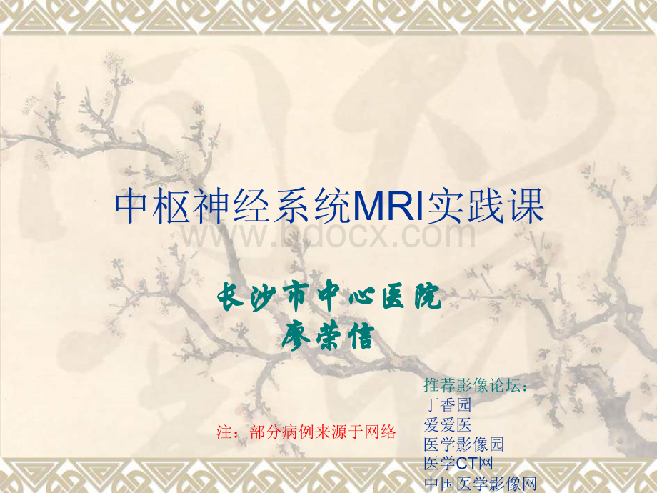 中枢神经系统MRIPPT文件格式下载.ppt_第1页