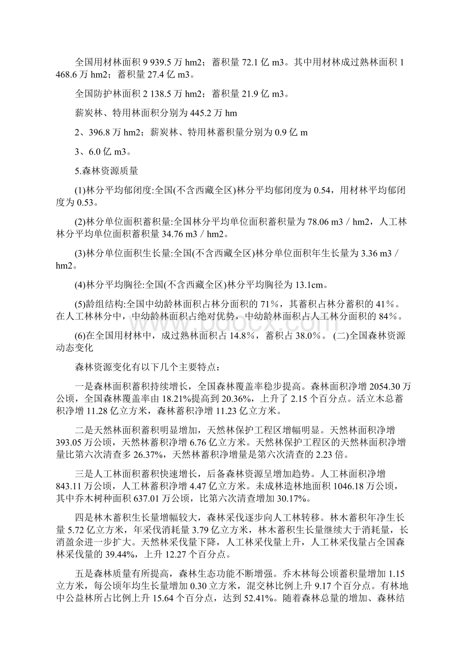 中国林业概况修改版Word文档格式.docx_第2页