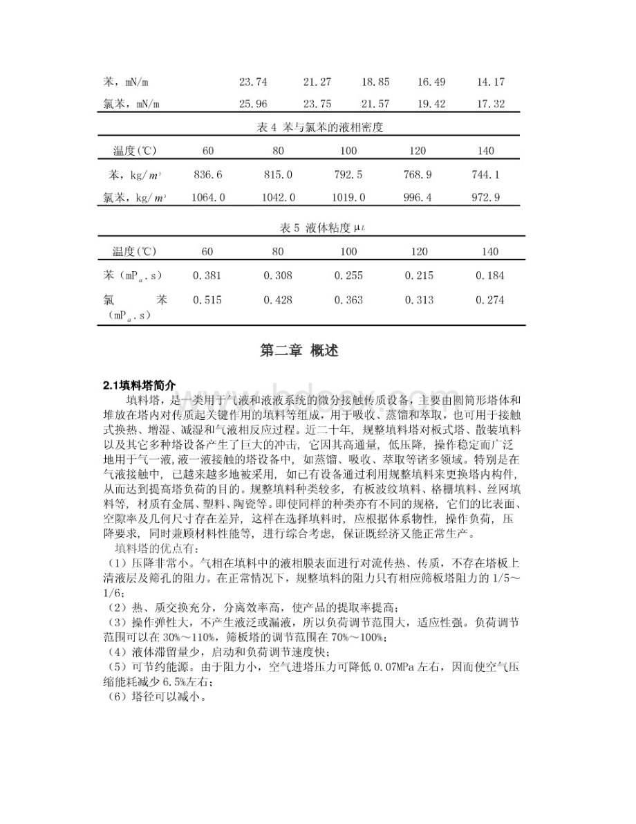 10000吨年苯氯苯分离过程填料精馏塔设计.docx_第3页