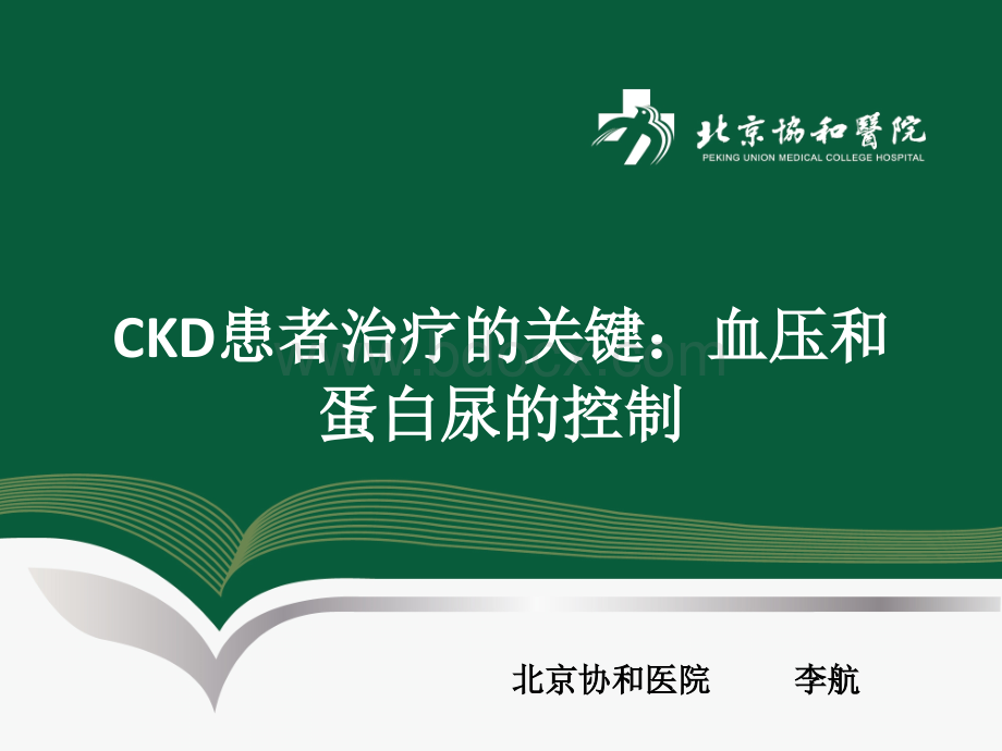 CKD患者治疗的关键血压和蛋白尿的控制PPT推荐.ppt