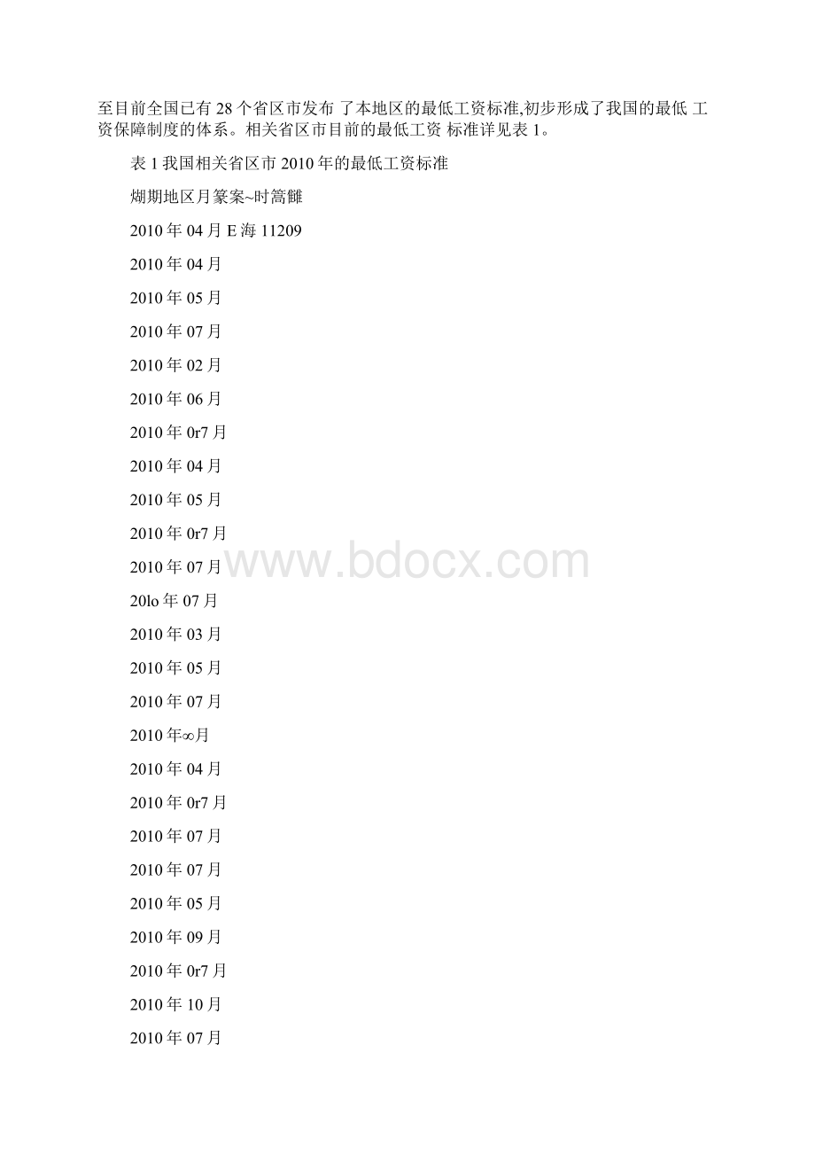 目前我国最低工资保障制度存在问题及改进建议由家乐福工资概要Word下载.docx_第3页